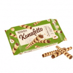 Трубочки вафельні Roshen Konafetto з горіховою начинкою, 140г - image-0